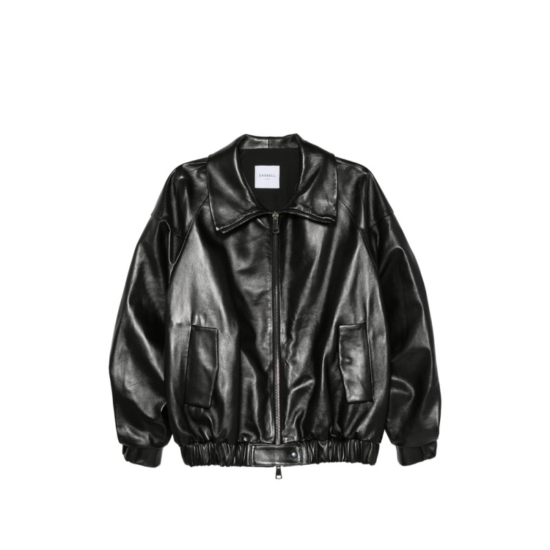 Cassell High-neck Leather Jacket