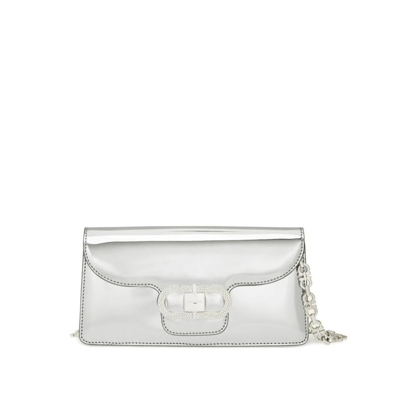Ferragamo Mini Crystal-embellished Clutch Bag