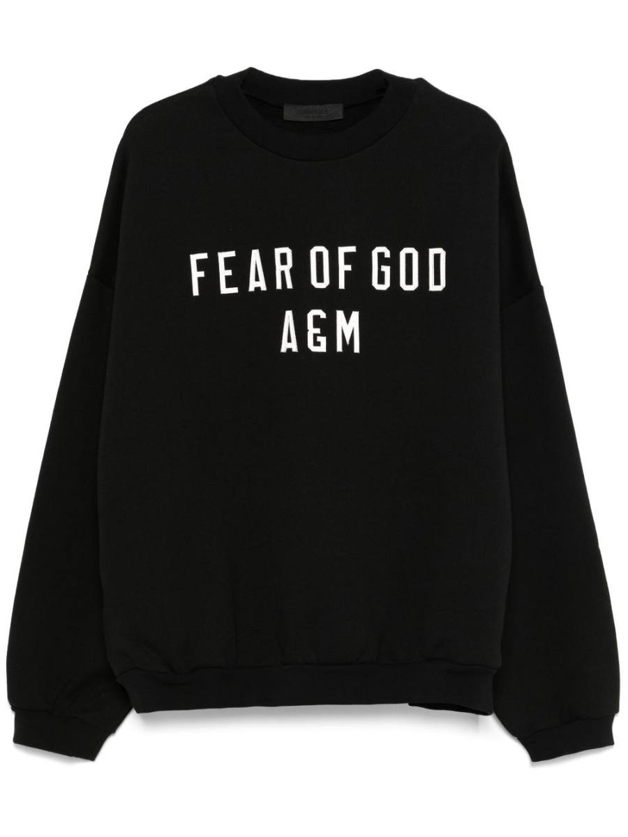 logo-embroidered sweatshirt