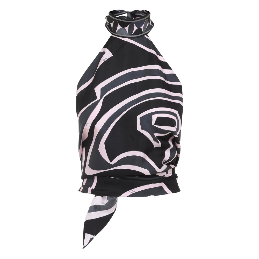 Pucci Abstract-print Halterneck Top