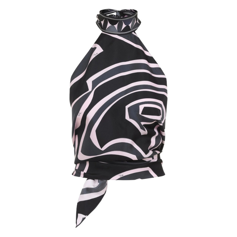 Pucci Abstract-print Halterneck Top