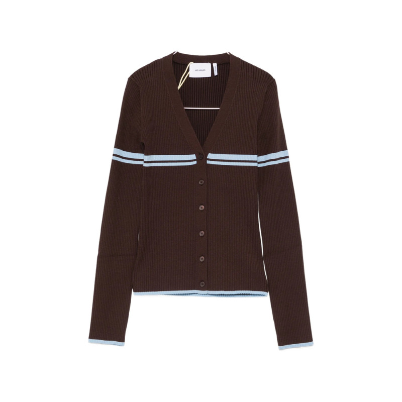 Axel Arigato Fleur Ribbed Stripe-detail Cardigan