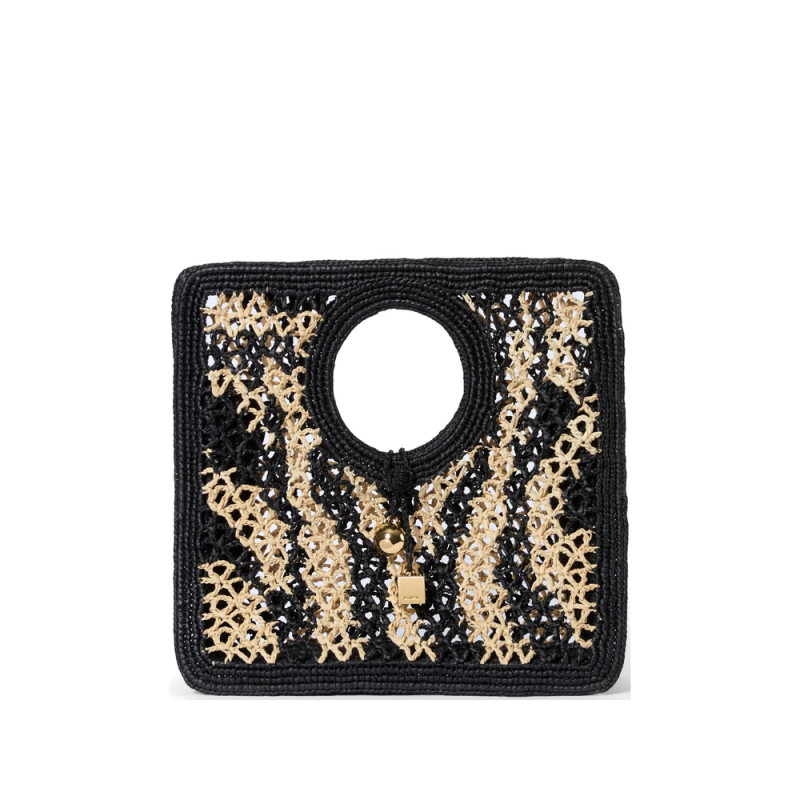 Jacquemus Small Woven-design Charm-detail Tote Bag