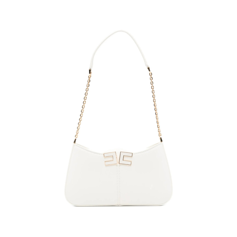 Elisabetta Franchi Logo Chain Shoulder Bag