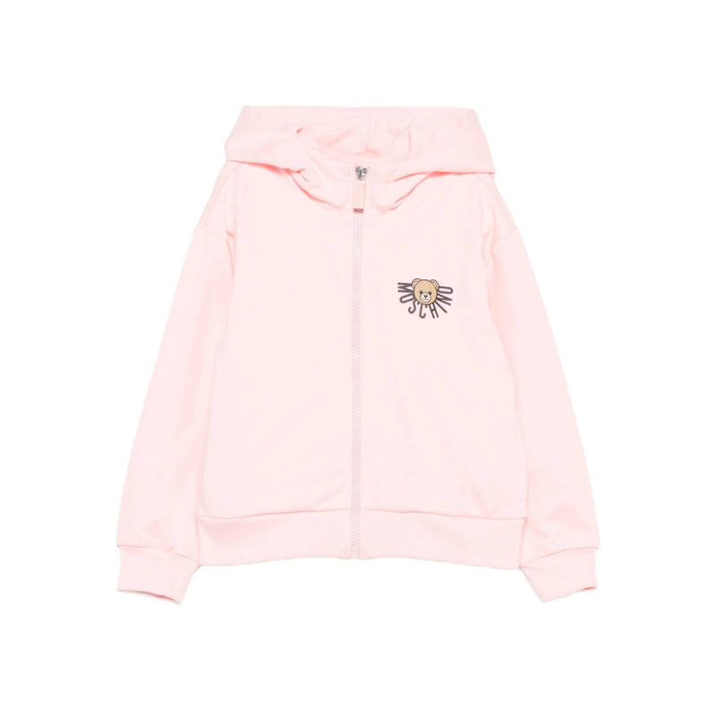 Moschino Teddy-print Zip-up Hoodie