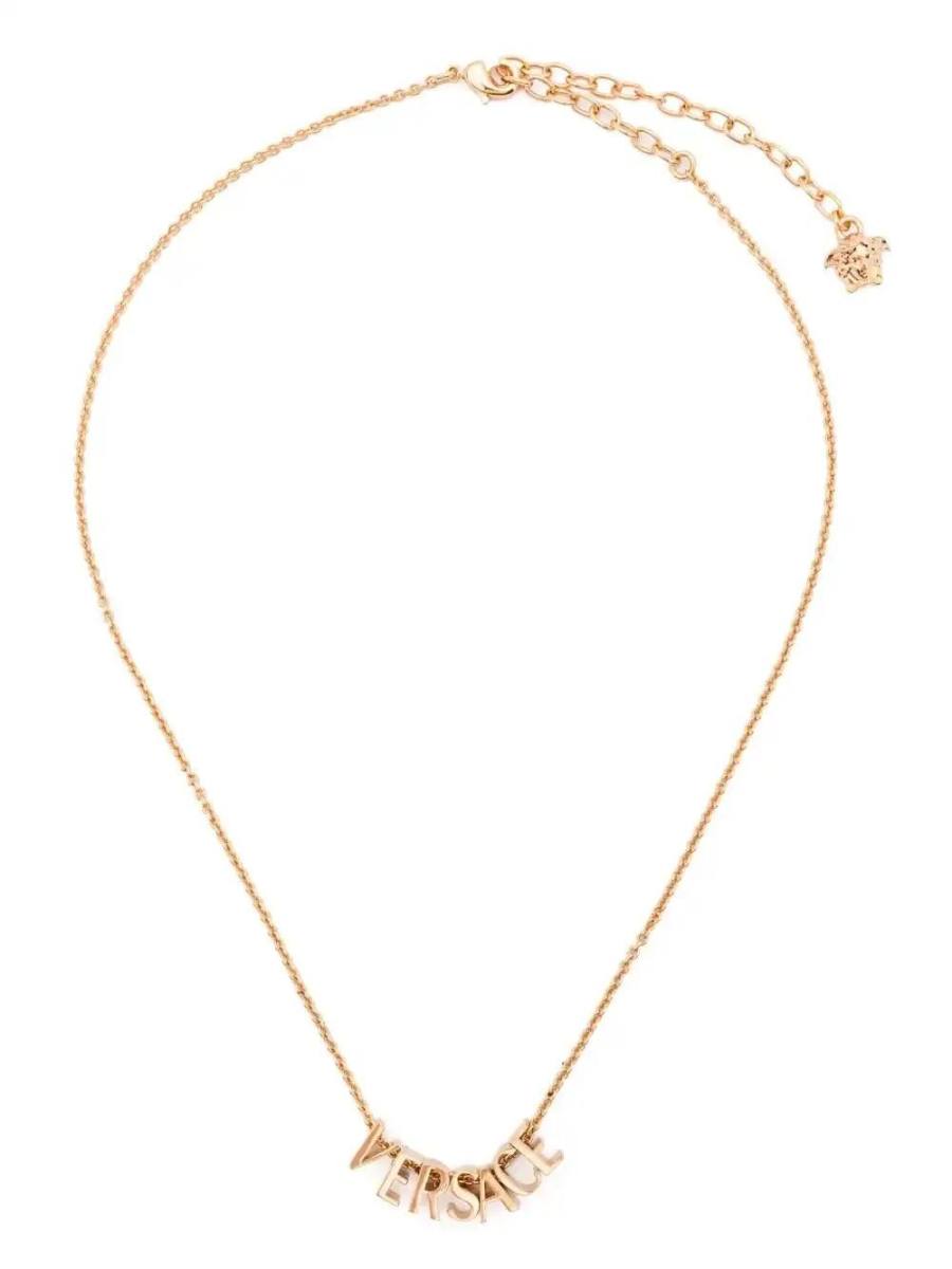 logo-lettering necklace