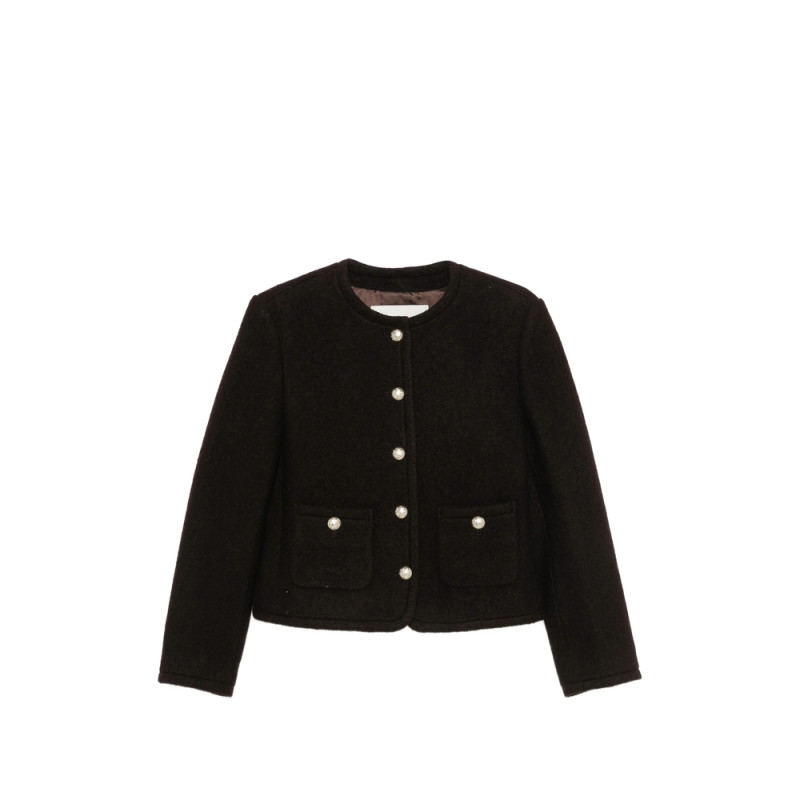 Dunst Button-up Collarless Jacket