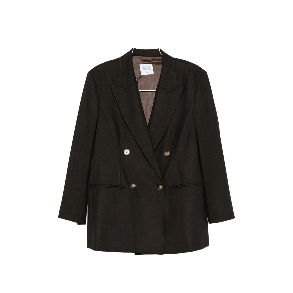 Le Sully Studio Double-breasted Peak-lapels Blazer
