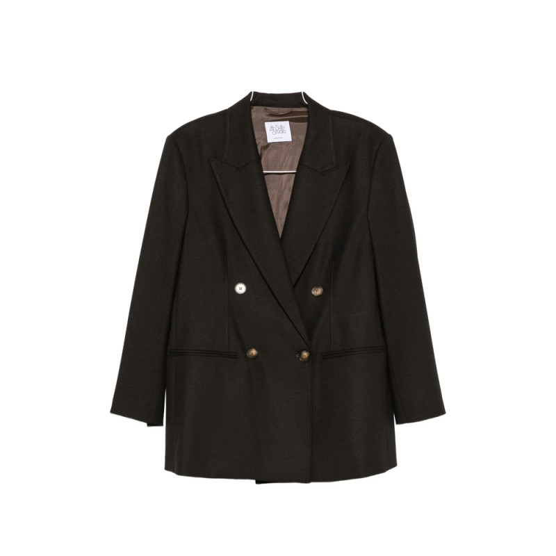 Le Sully Studio Double-breasted Peak-lapels Blazer