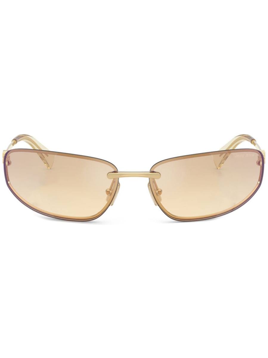 wraparound-frame sunglasses