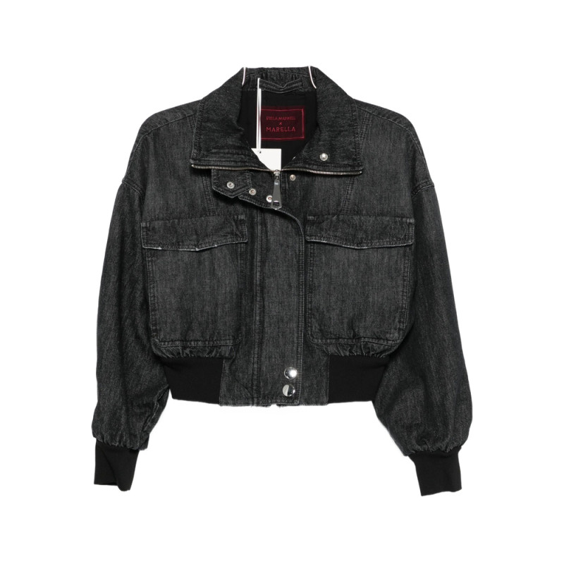Stella Maxwell For Marella Cropped Denim Jacket