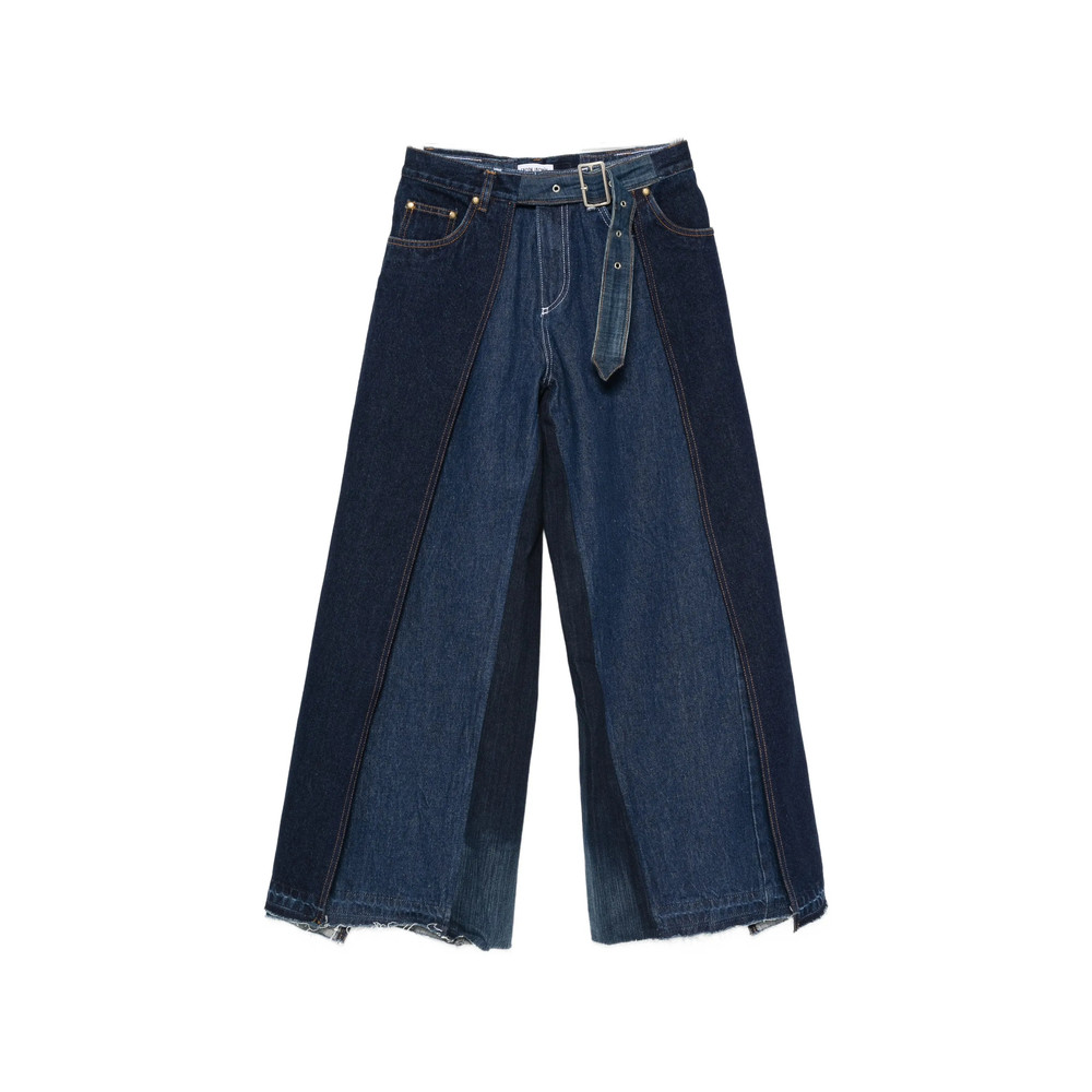 FaÇon Jacmin Layered-design Wide-leg Jeans