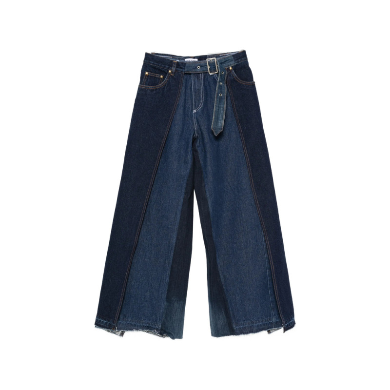 FaÇon Jacmin Layered-design Wide-leg Jeans