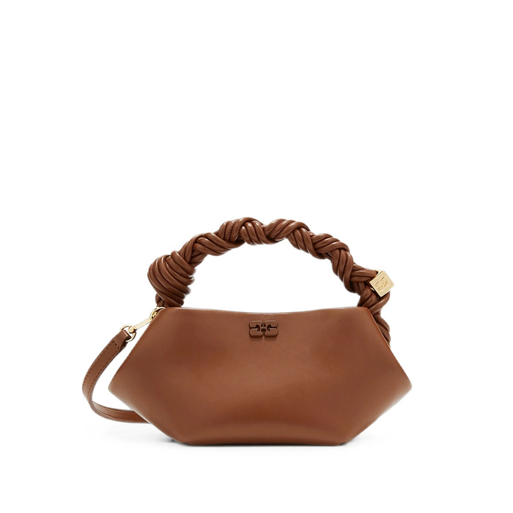 Ganni Mini Bou Bag In Brown