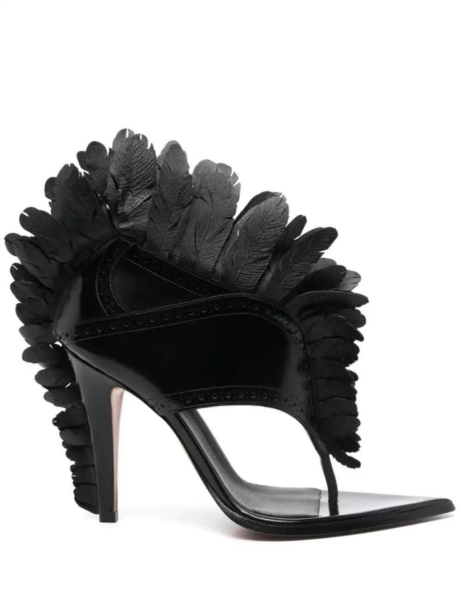 110mm feathered sandals