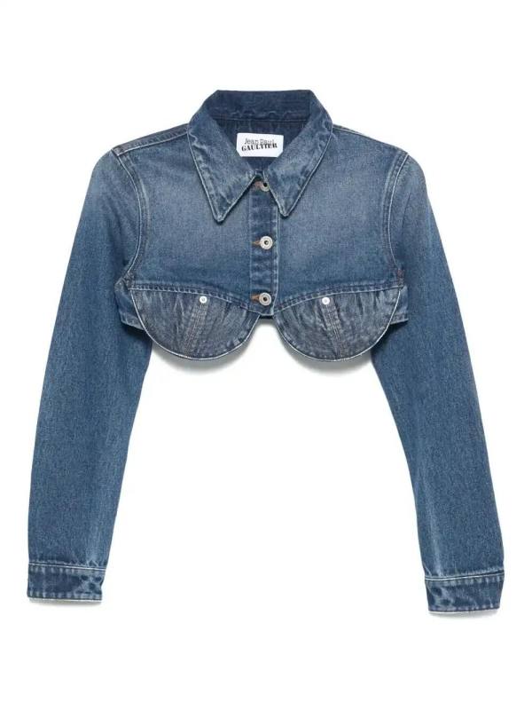 Conical cropped jacket