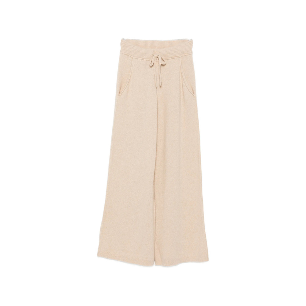 7 For All Mankind Drawstring-waist Wide-leg Trousers