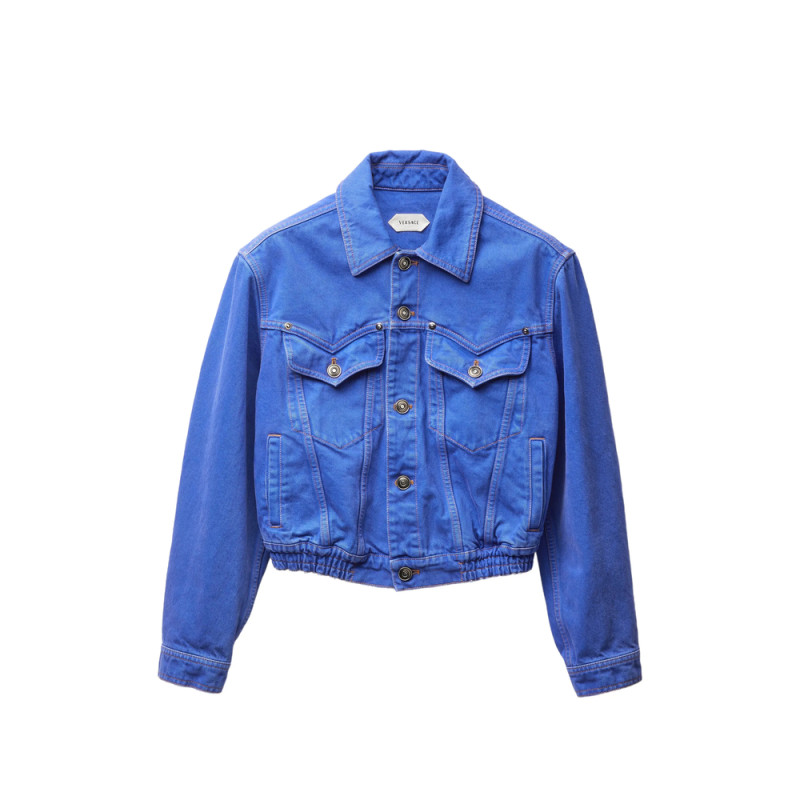 Versace Buttoned Crop Jacket