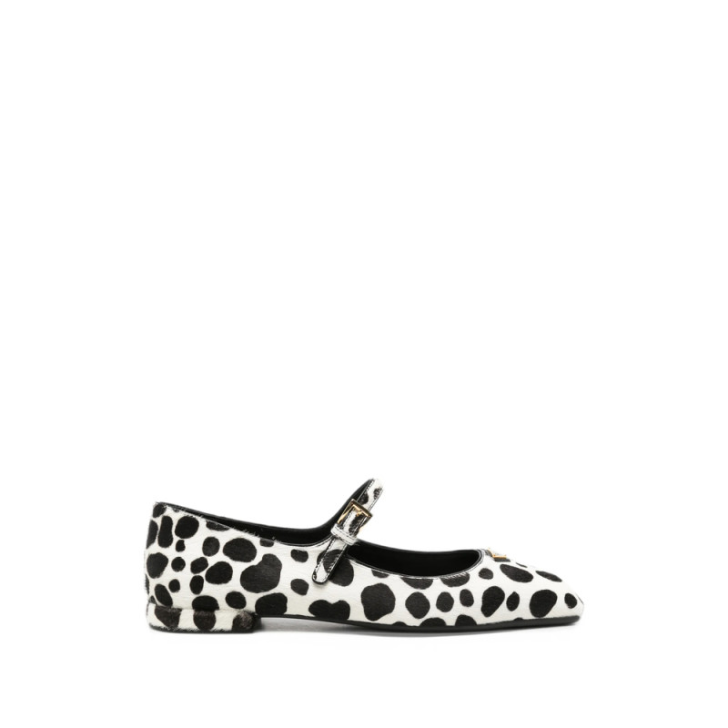 Prada Polka-dot Mary Jane Ballet Flats