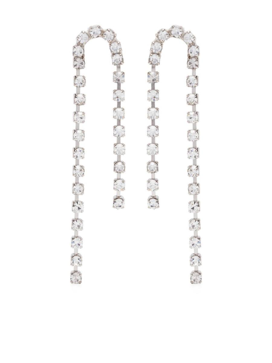 crystal-embellished earrings