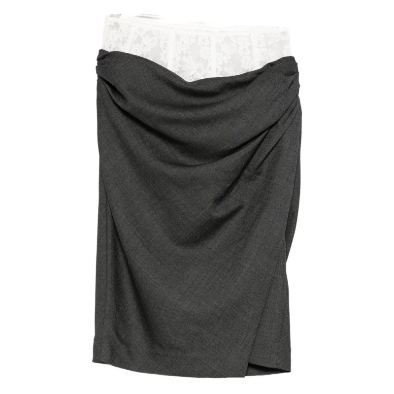 Markgong Lace-trim Skirt