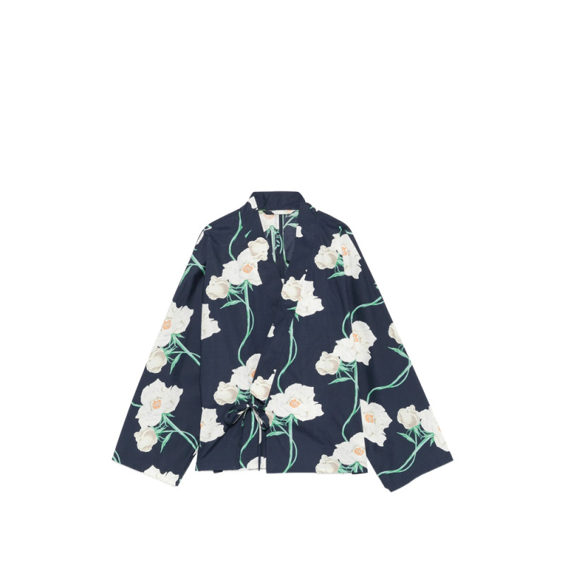 Kenzo V-neck Floral-print Shirt