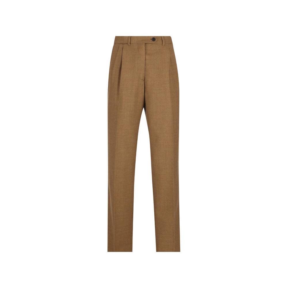 Prada Pleated Virgin-wool Trousers