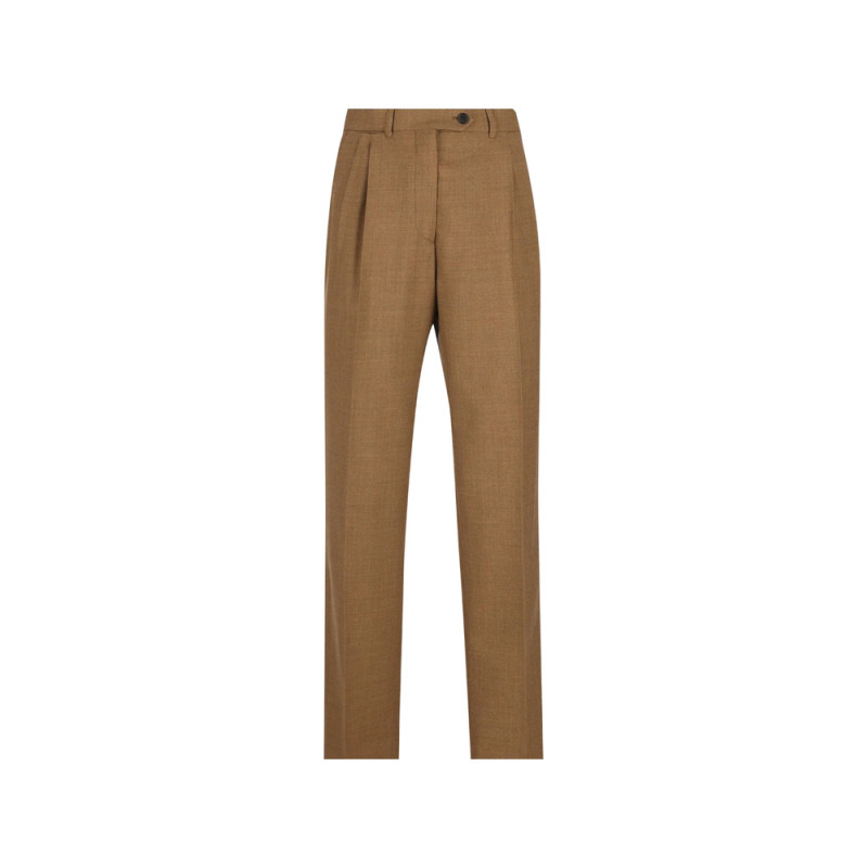 Prada Pleated Virgin-wool Trousers