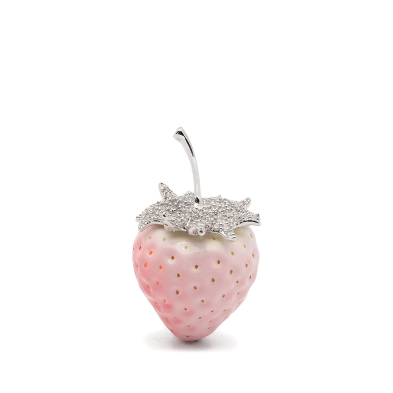 Yvmin Strawberry Pavé Gemstone Earring