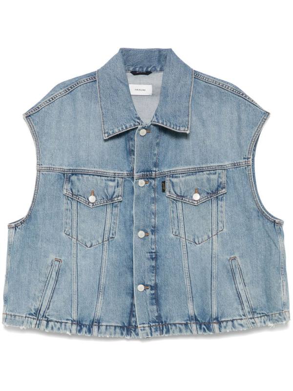 denim gilet