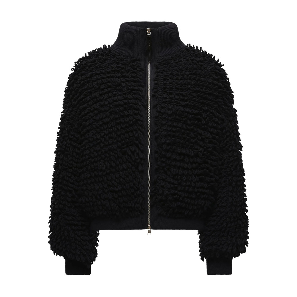 Moncler X Edward Enninful Ribbed-collar Zip Cardigan