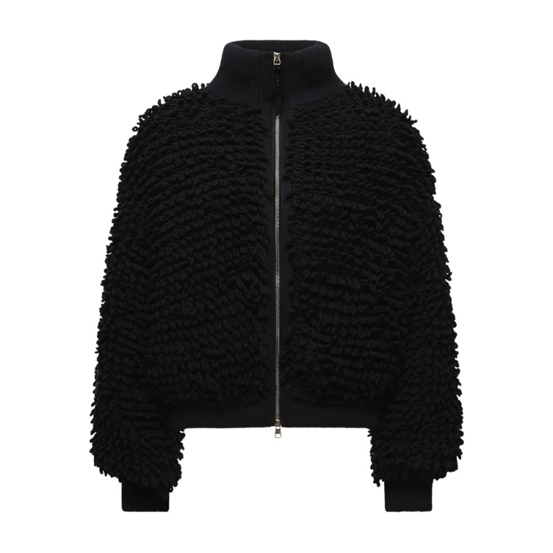 Moncler X Edward Enninful Ribbed-collar Zip Cardigan