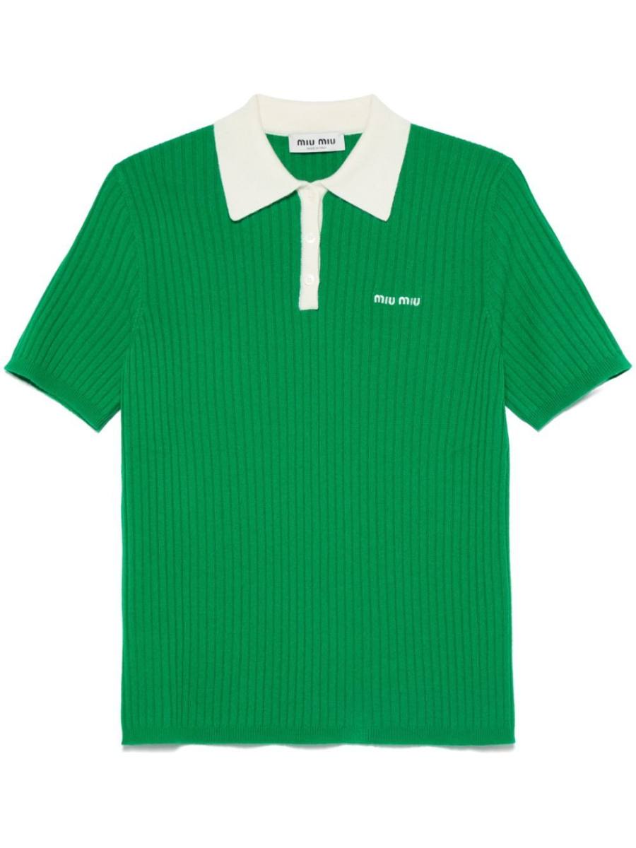 cashmere polo top