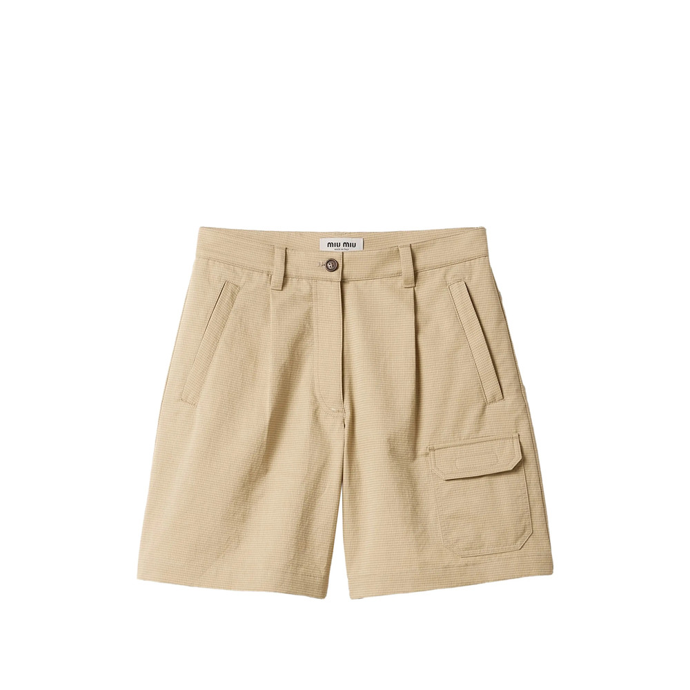 Miu Miu Logo-detail Tailored Shorts