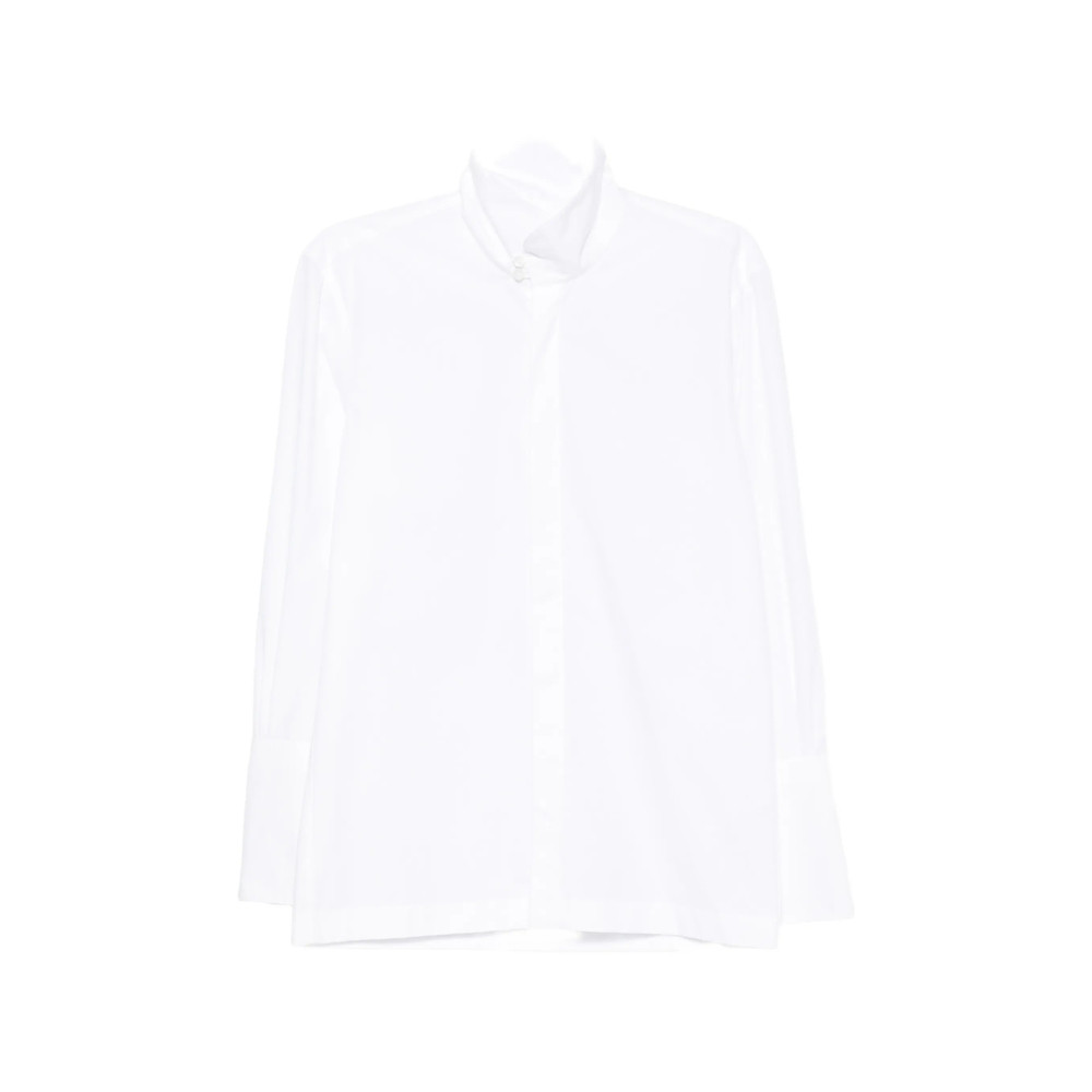 Thelatest Edith High-neck Long-sleeve Shirt