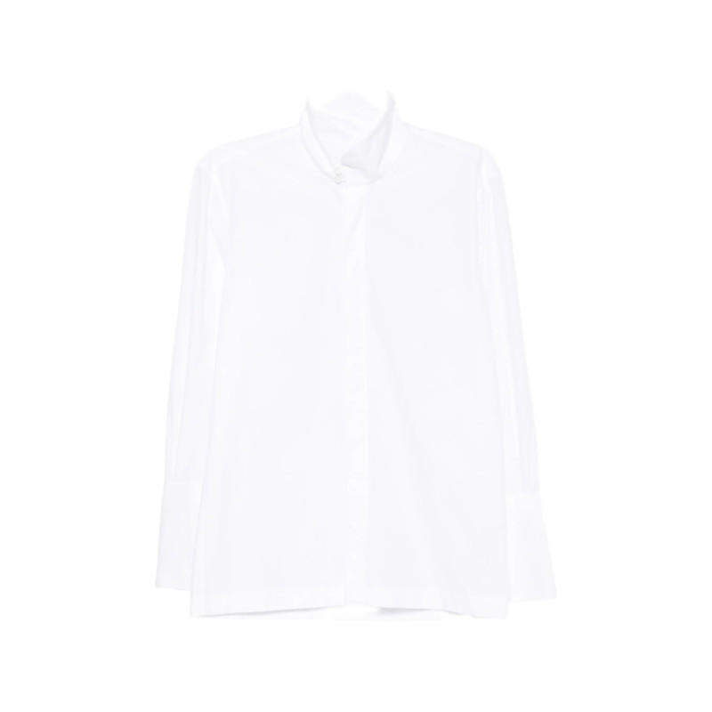 Thelatest Edith High-neck Long-sleeve Shirt