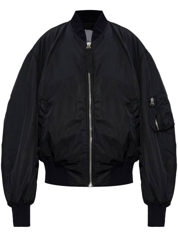bishop-sleeves bomber jacket