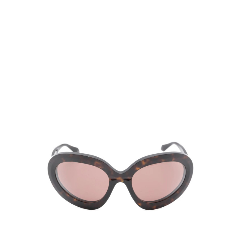 Alaïa Geometric Oval-frame Sunglasses