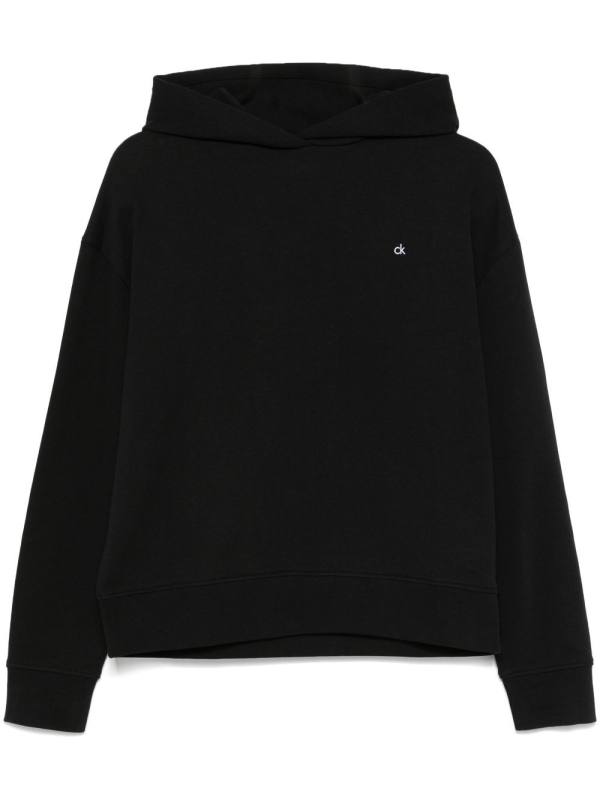 logo-embroidered hoodie
