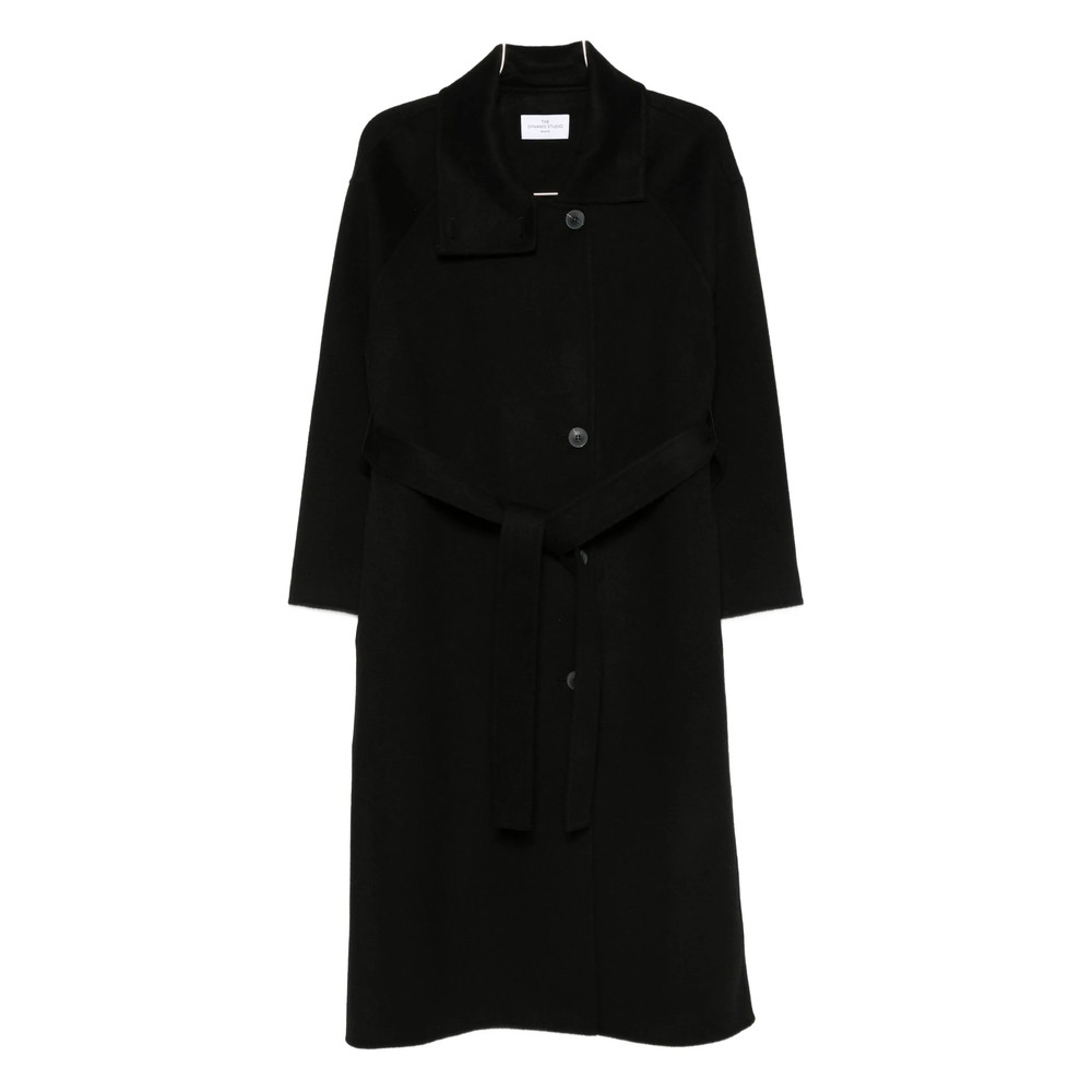 The Dynamis Studio Belted Wool Single-breasted Coat