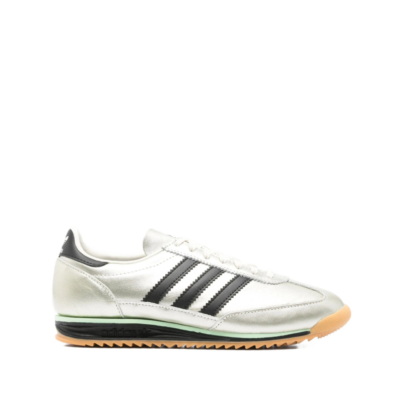 Adidas SL 72 OG Three-stripe Metallic-leather Sneakers