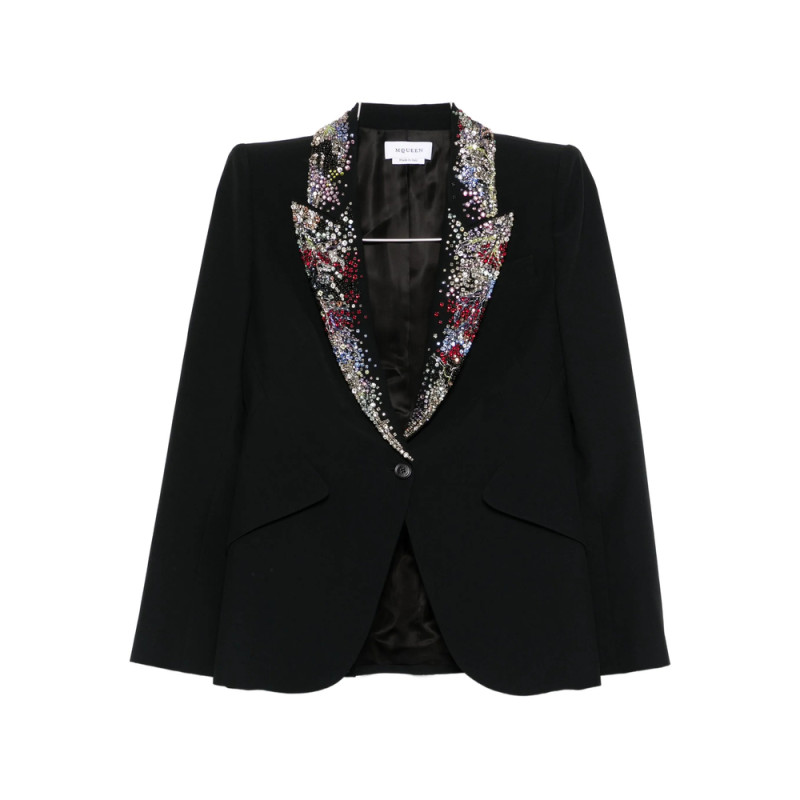 Alexander Mcqueen Embellished-collar Blazer