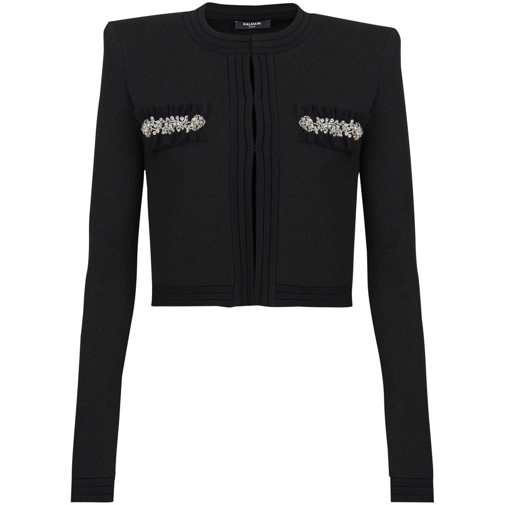 Balmain Crystal-embellished Cardigan