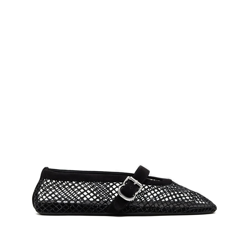 Alaïa Mesh Buckle Ballet Flats