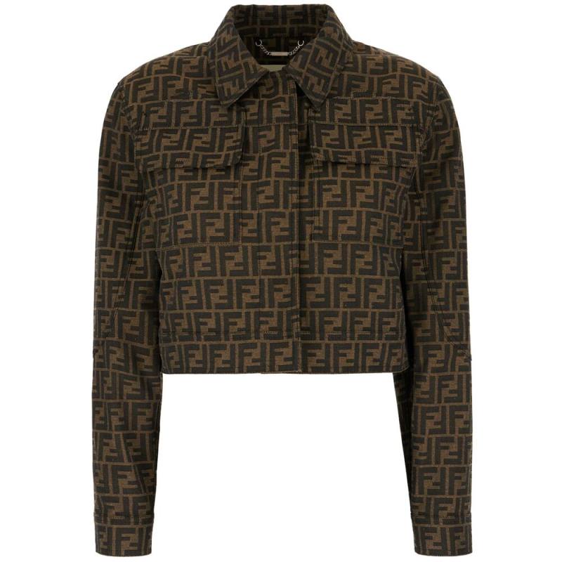 Fendi FF-motif Cropped Jacket