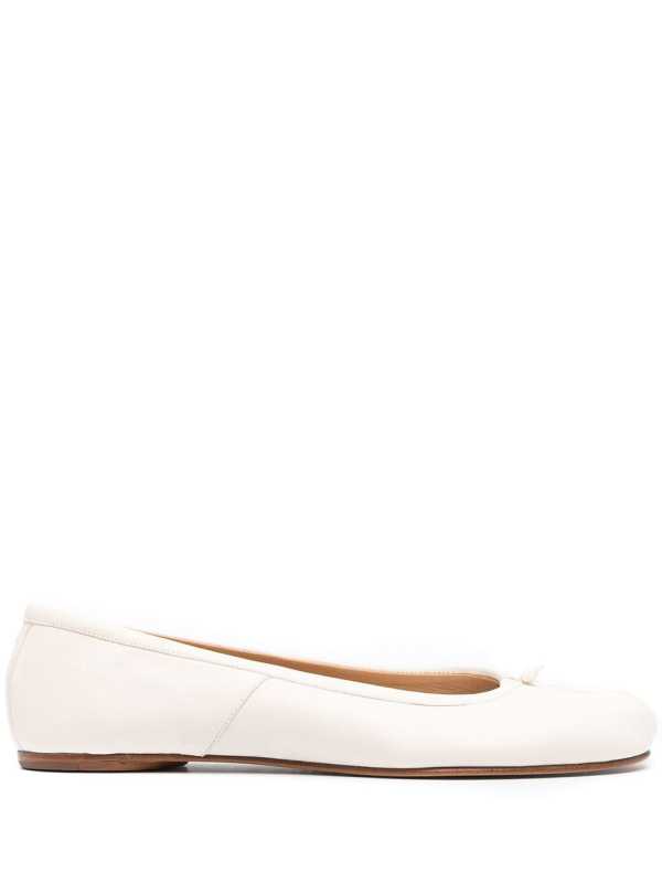 Tabi leather ballerina shoes
