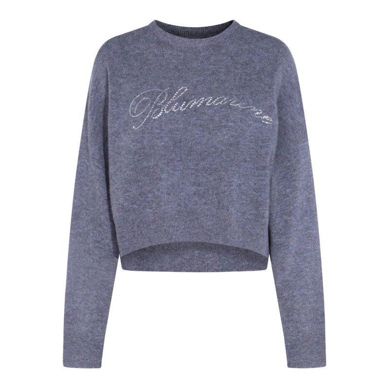 Blumarine Crystal-embellished Wool Sweater