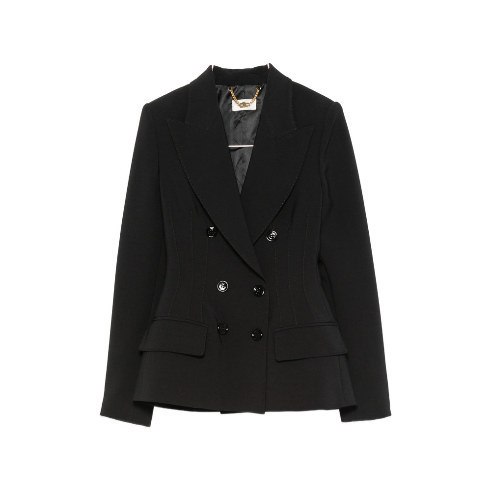 Elisabetta Franchi Double-breasted Peaked-lapel Blazer