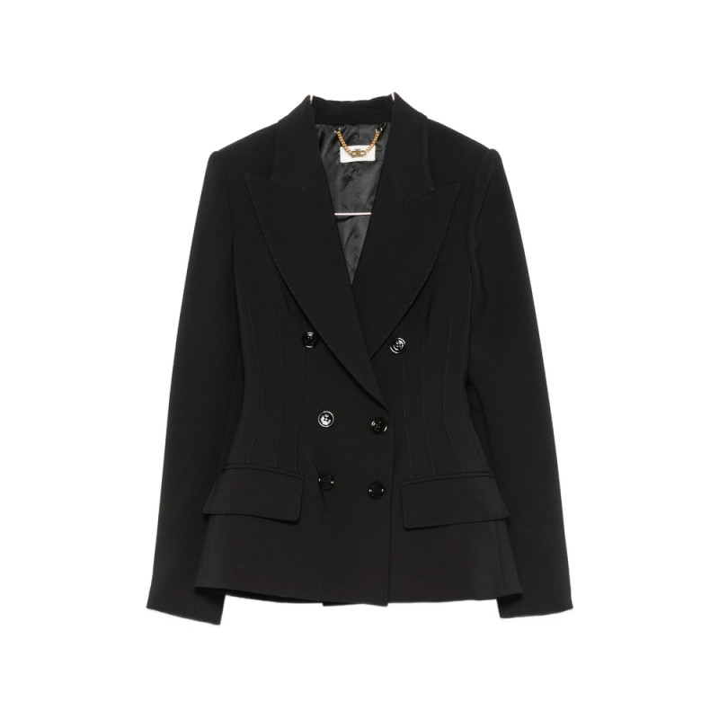 Elisabetta Franchi Double-breasted Peaked-lapel Blazer