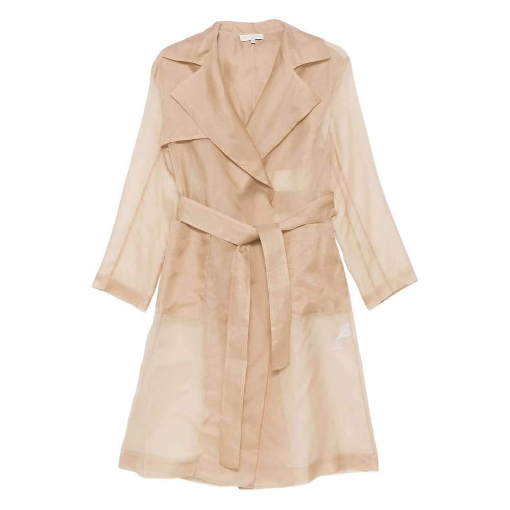 Antonelli Belted Sheer Trench Coat